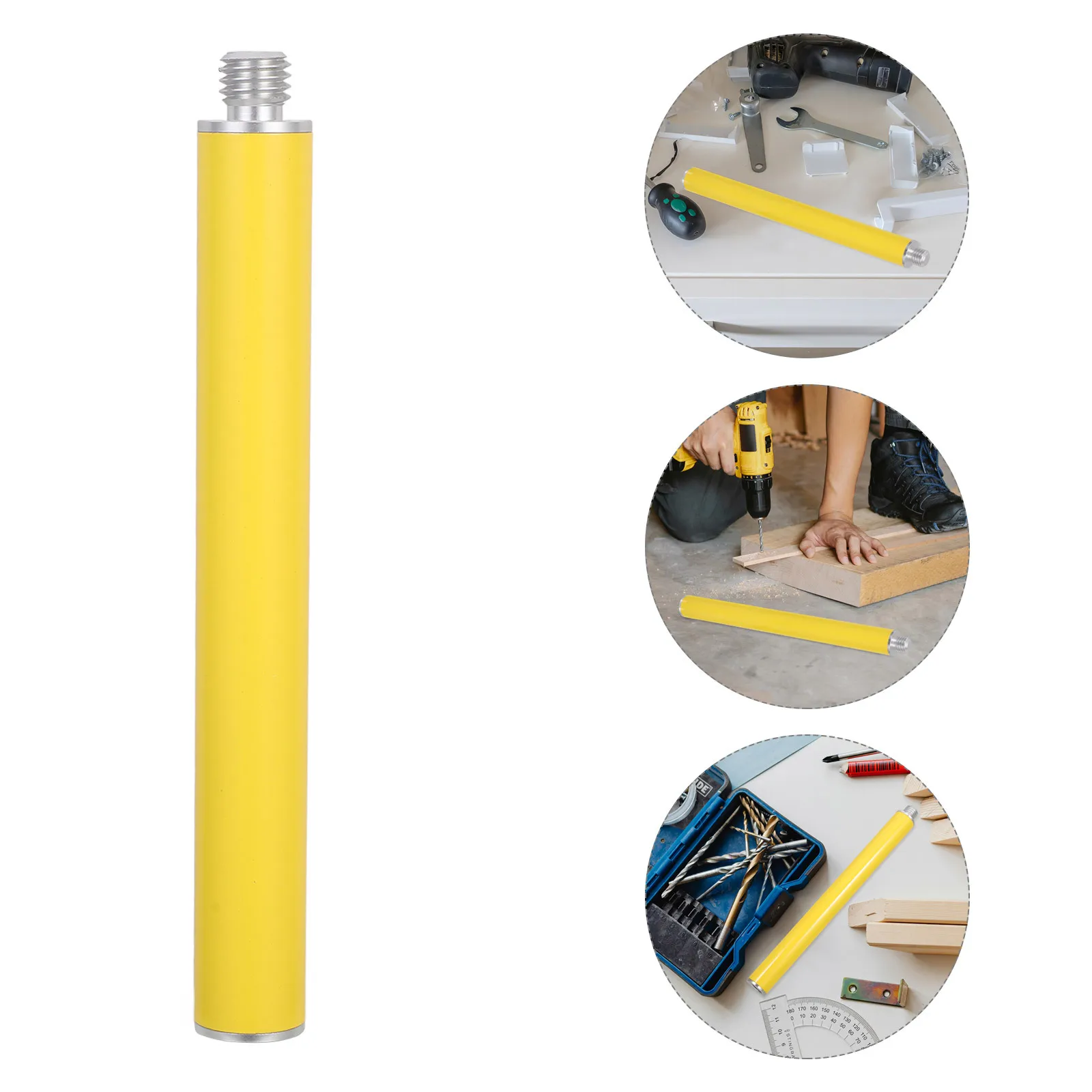 

25Cm Aluminum Alloy Extension Pole Metal Surveying Equipment Rod Threaded Design Replacement For Survey Rods Universal Antenna