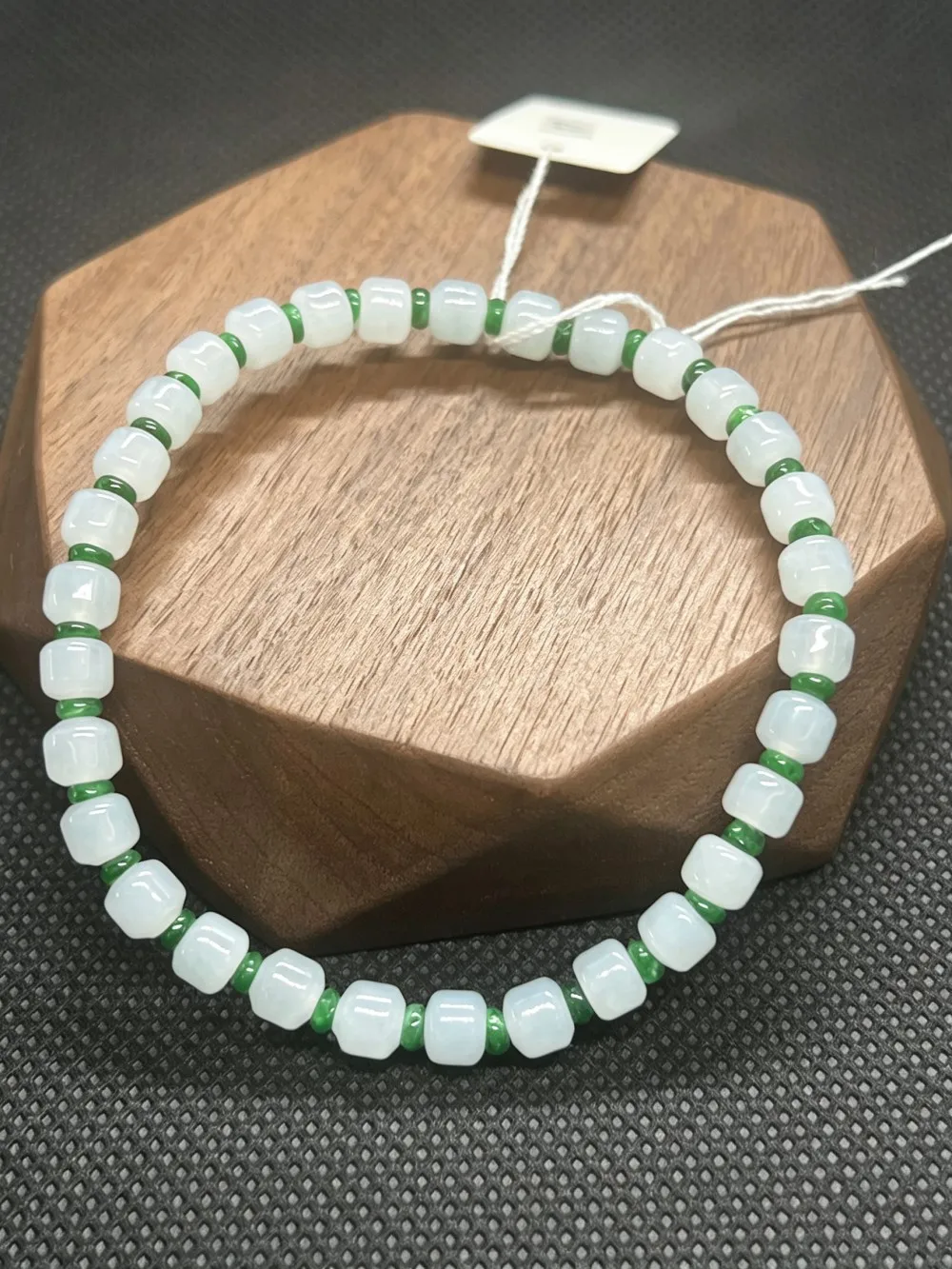 Natural A Myanmar Jade Green Double Color Abacus Bead Bracelet Jewelry Women's Bracelets Lucky Vintage Hand String Luxury Gifts