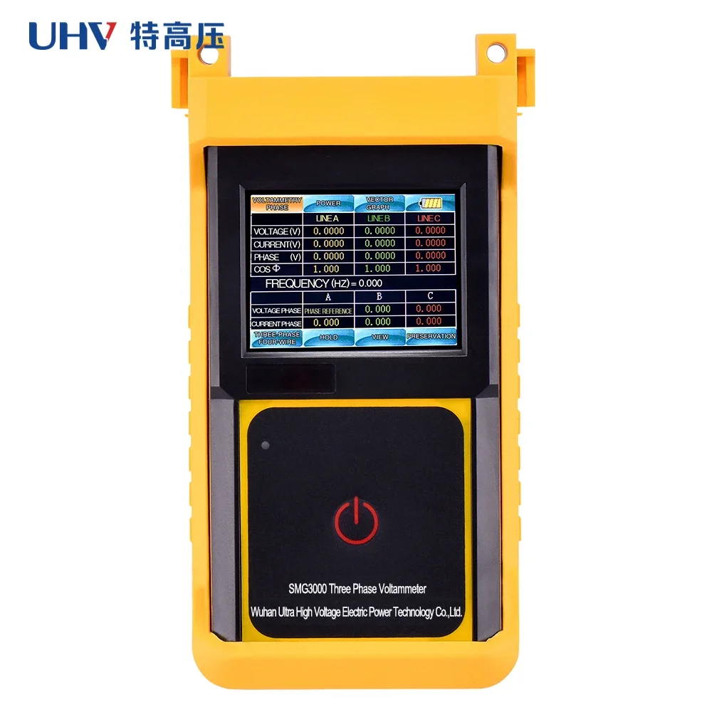 

SMG3000 Digital Auto 3 Three Phase Clamp Meter VA Voltammeter Ammeter Power Meter Phase Sequence Tester Instruments