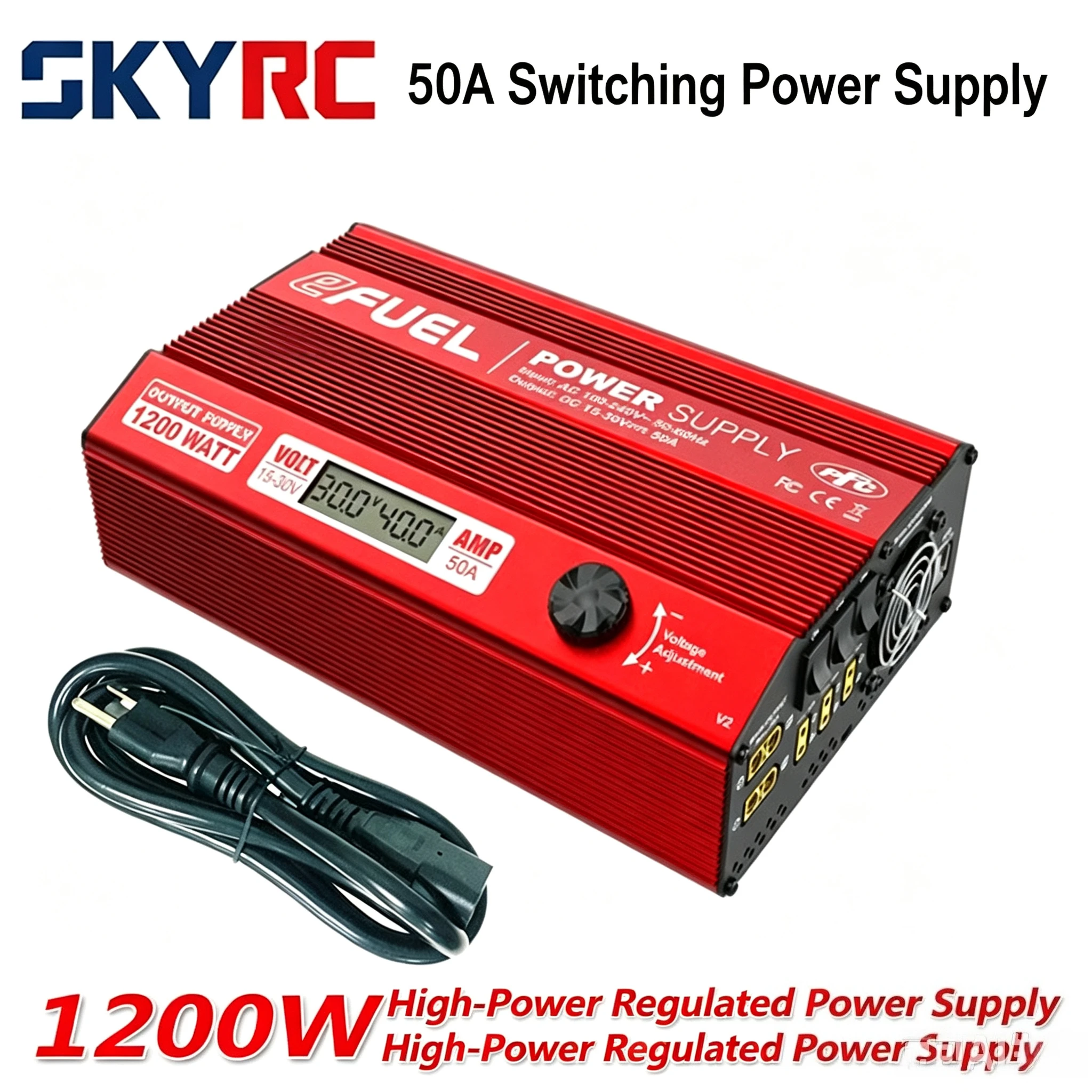 SKYRC eFUEL 540W 30A /1200W 50A Regulated Power Supply 100-240V AC to DC For RC LiPo Charger PL6 PL8