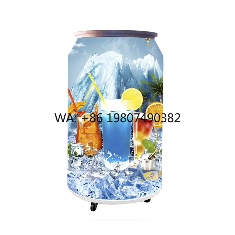 P2 Flexible Full Color Beer Can LED Screen 258x394mm Commercial Shape Digital Advertising Signage