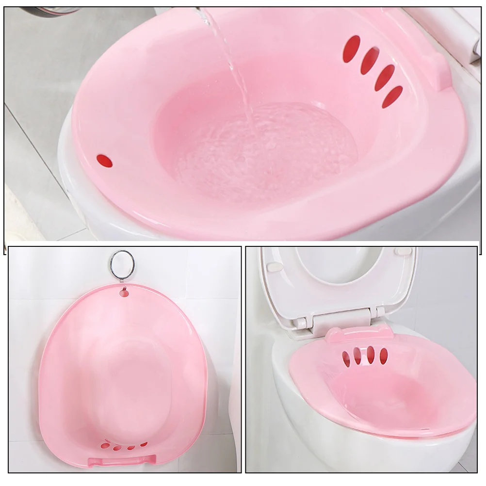 حوض سيتز لمقعد المرحاض للعناية بعد الولادة للنساء الحوامل لتخفيف البواسير فوق المرحاض سيتز حمام نقع العجان حوض استحمام الورك #2