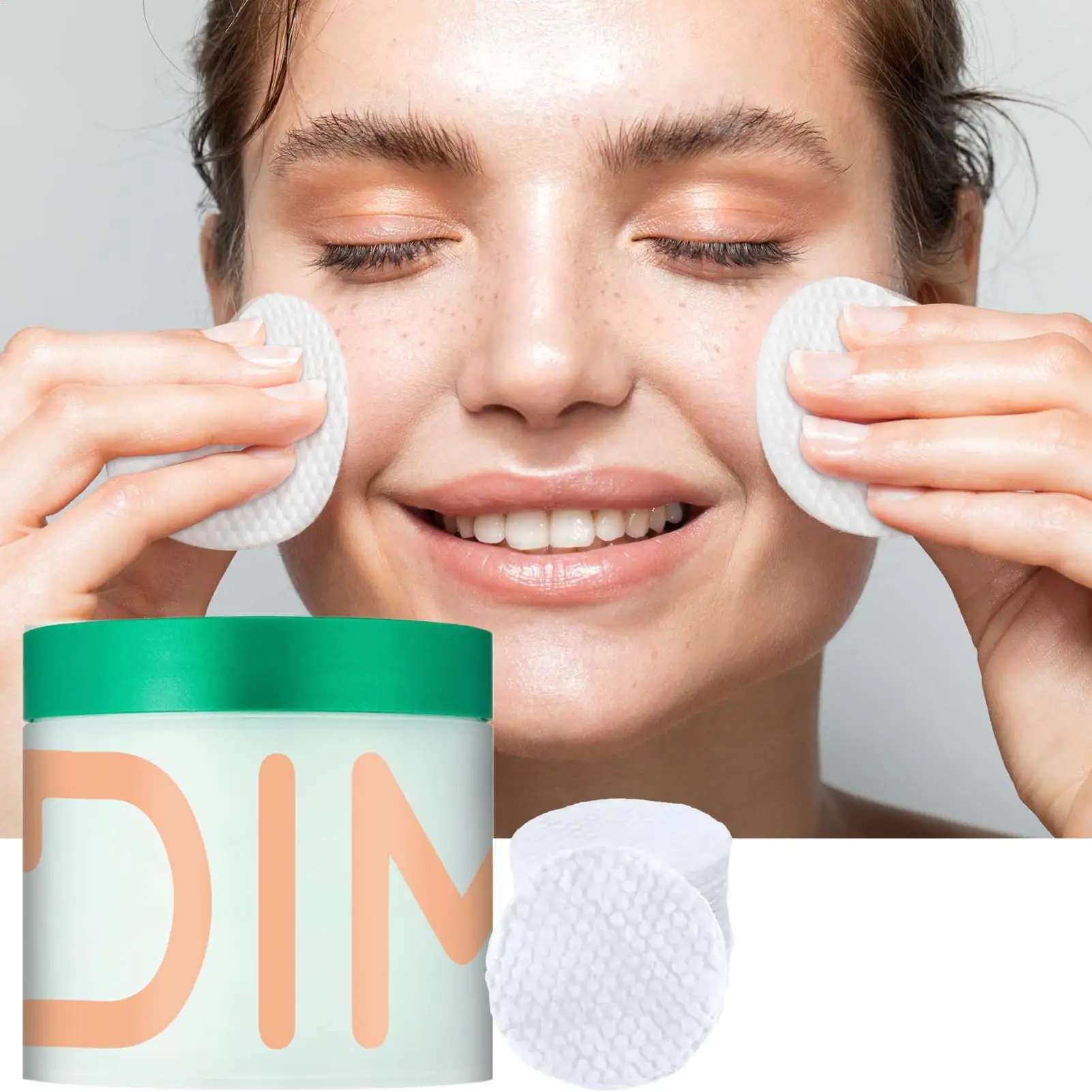 Tampons de toner 70 pièces tampons de coton apaisant éclaircissant resserrement minimiseur de pores pour pré-maquillage préparation nuit femmes voyage
