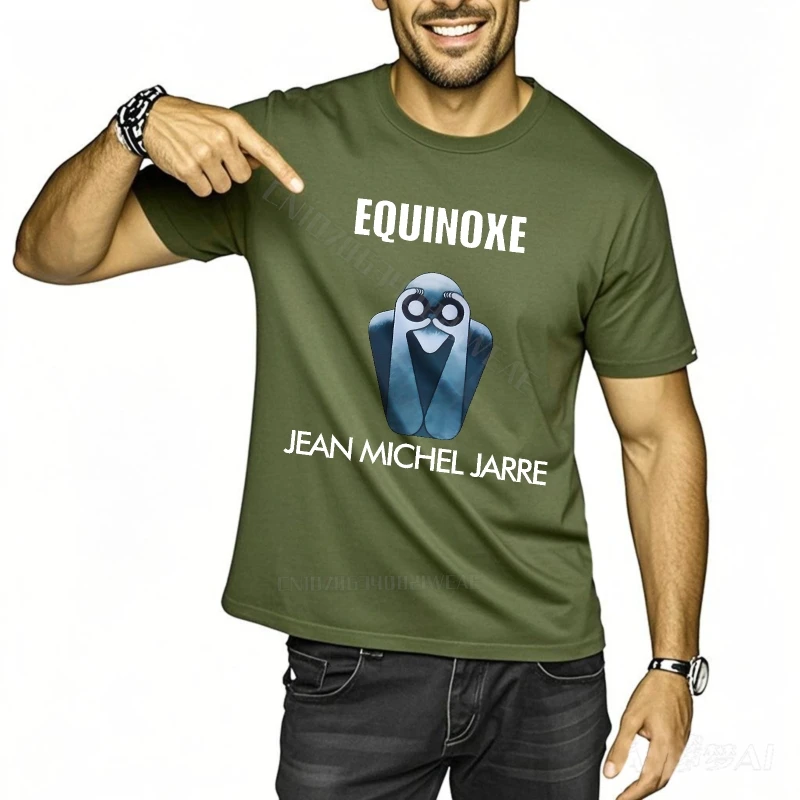 الصيف أعلى سريعة الجافة المتضخم التي شيرت الاعتدال جان ميشيل جاري الجرافيك تي شيرت تقليدي الكلاسيكية ارتداء اليومي طاقم الرقبة تي شيرت #3