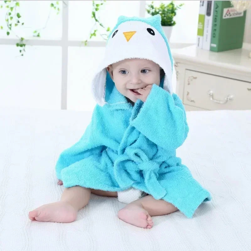 Clearance Sale Aby Cute Animal Pure Cotton Kids Bathrobe Baby Bathrobe Unisex Winter Newborn Boys Girls Clothes Baby Pajamas