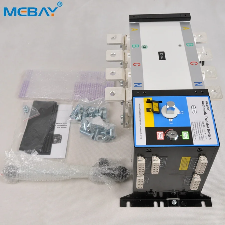 Electrical Automatic Transfer Switch ATS 630A 4P Dual Power Switch