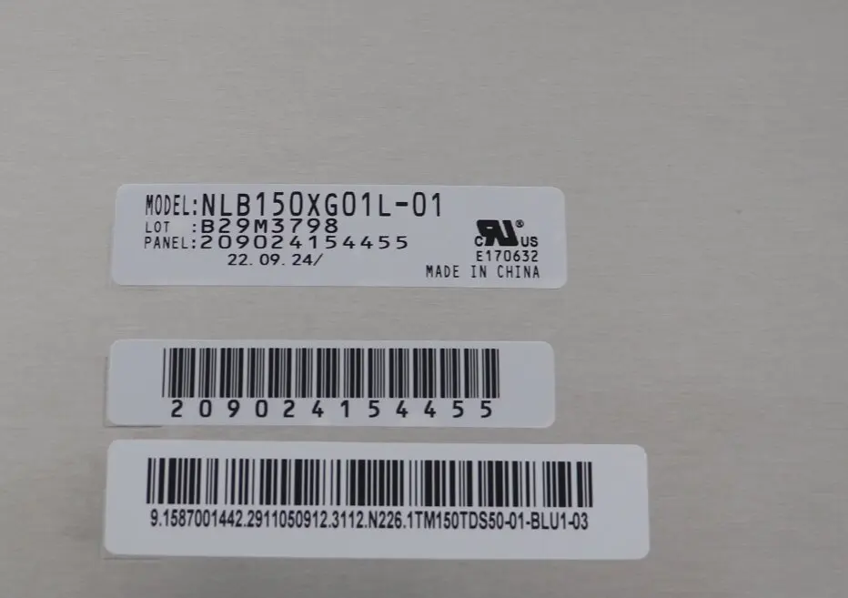 

15.0inch Brand New NLB150XG01L-01 High-Quality LCD Screen Zhiyan Supply