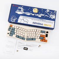 Cidoo ABM066 Alice Keyboard Wireless Three Mode Rgb Custom Screen Multifunctional Knob Gaming Mechanical Keyboard Gasket Via Mac