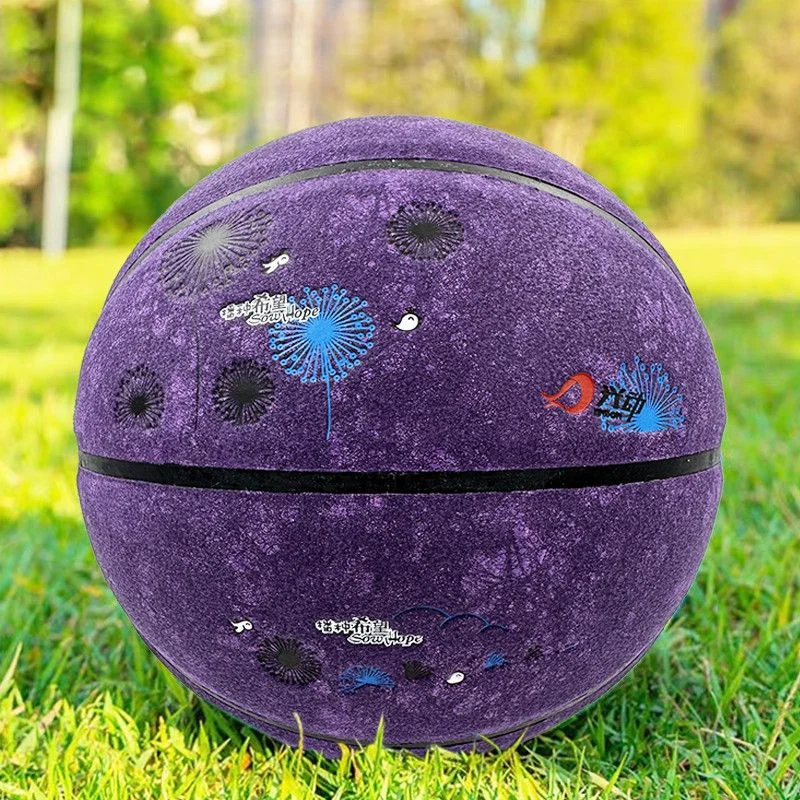

Size 7 Basketball Soft Cowhide Texture Suede Wear-resistant Ball Anti Slip Anti Slip Indoor and Outdoor Specialized Basketball