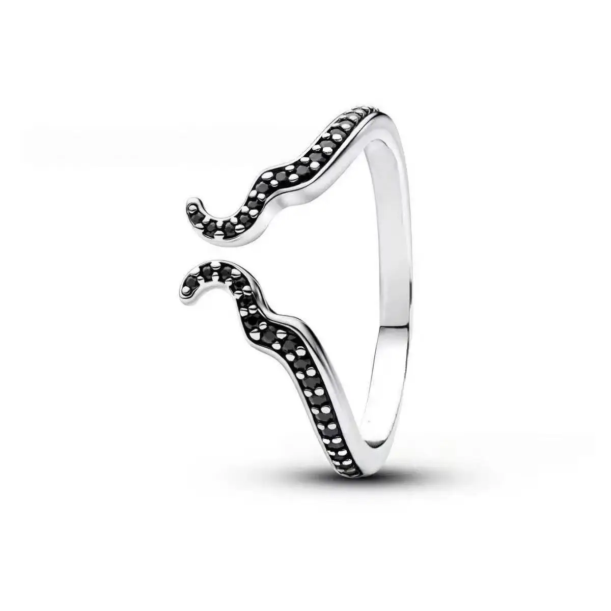 Schmetterlings-Schleifenring, herzförmiger Rosen-Zirkon-Ring, S925 Sterling Silber, Damenring, Hochzeitsschmuck, Geschenke – Detail 4