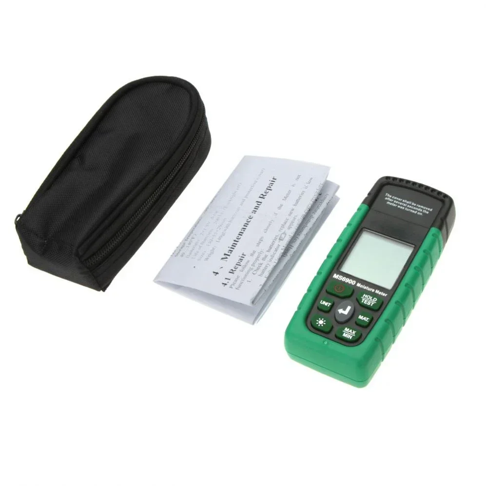 Mastech MS6900 higrometre Mini Digital Moisture Meter Wood/ Lumber/Concrete Buildings Humidity Tester with LCD Display - view 6