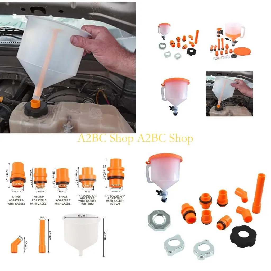 

A2BC Hand Liquid Filling Spill Proof Coolant Filling Funnel Coolant Funnel