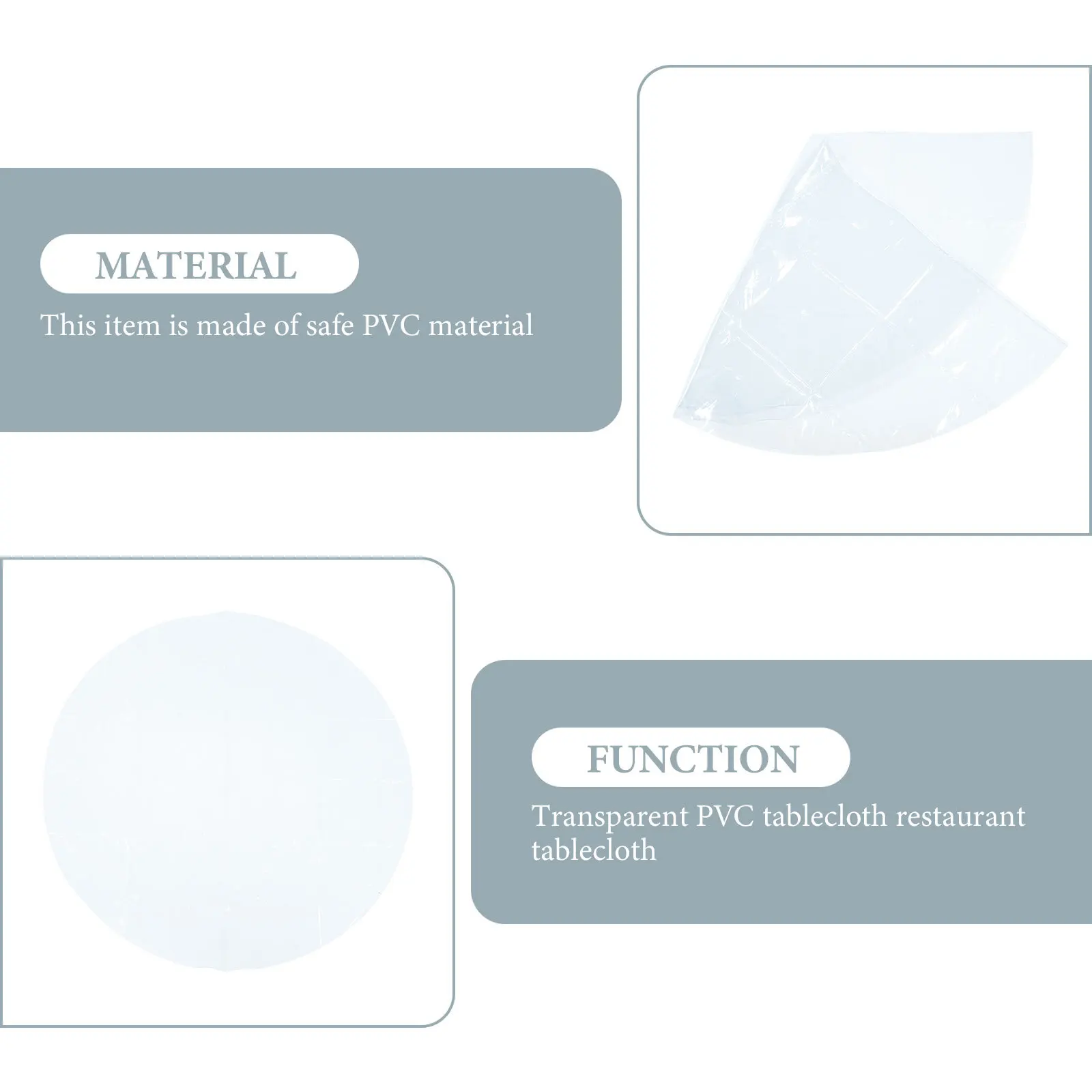 

Oilproof Waterproof PVC Tablecloth Transparent Protective Cover for Dining Table Household Use Summer Table Protector