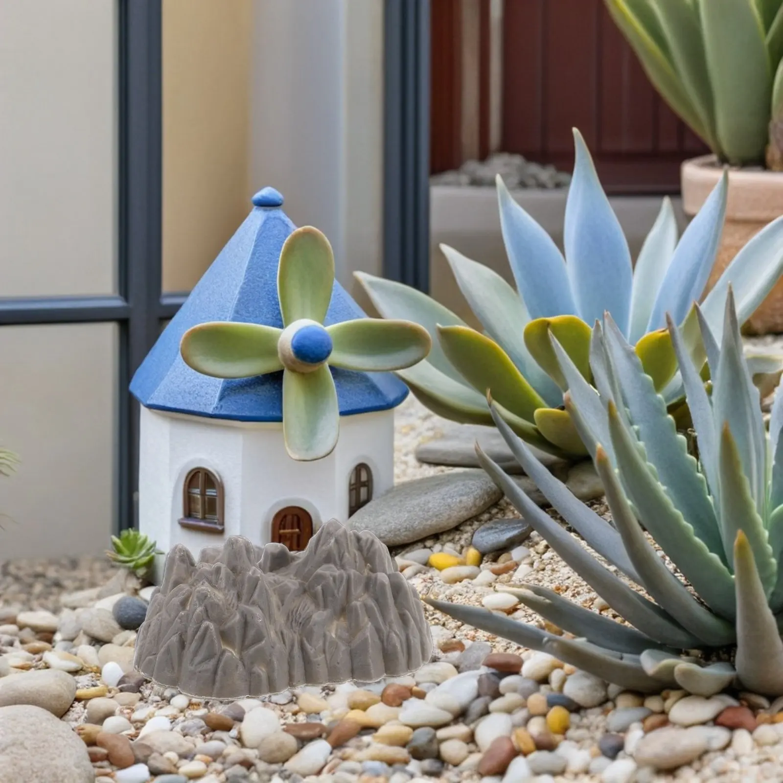 

100Pcs Realistic Miniature Artificial Mountain Rock Simulation Plastic Stones for Micro Train Landscape Railway Sand Table