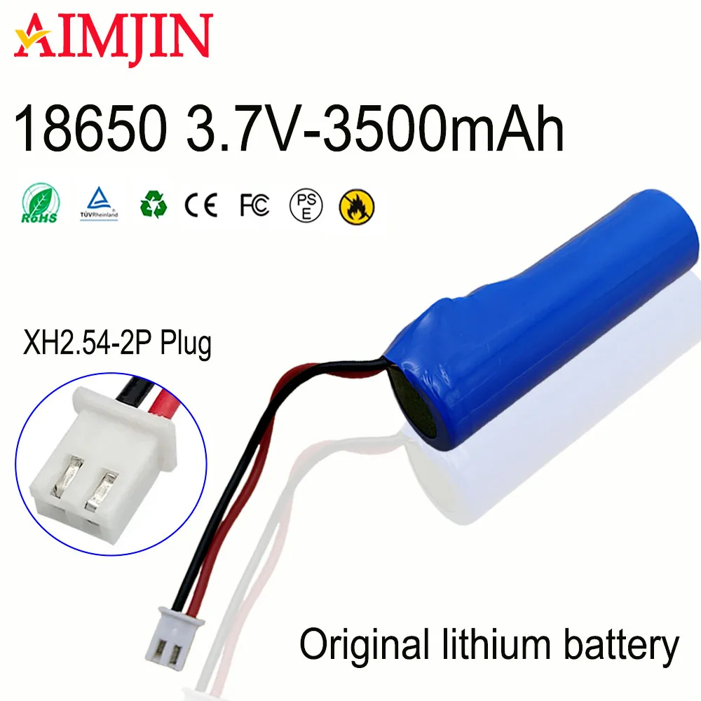 

Original 3.7V 18650 3500mah Li-ion Battery for Flashlight Bluetooth Speaker Hair Clipper Led Light Toy Car PCB Protection Board
