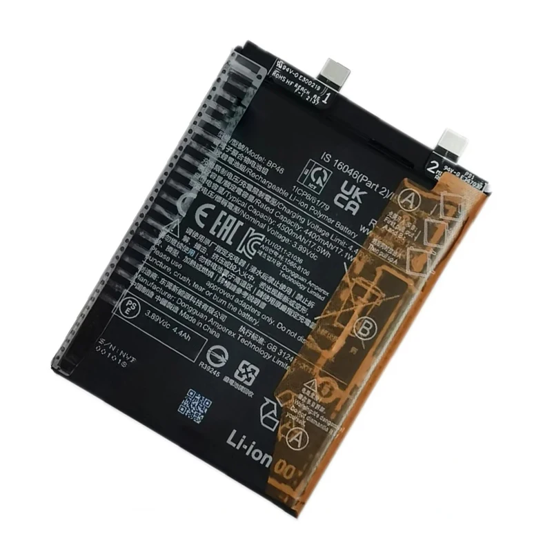 Batería de reemplazo de alta calidad de 4500mAh BP46 para Xiaomi Mi 12 / Mi 12X, envío rápido 3
