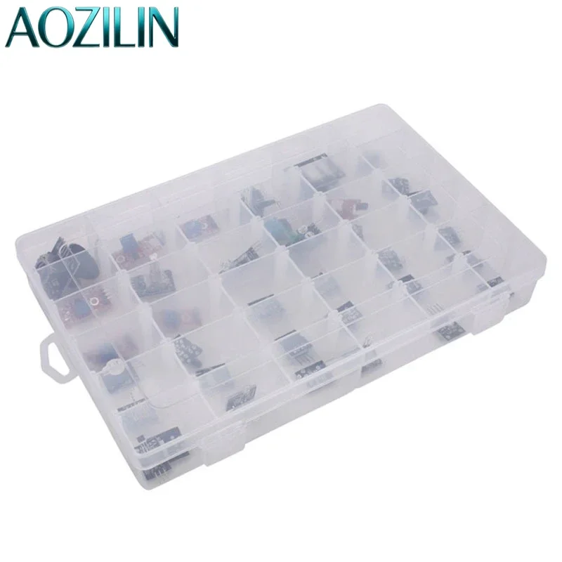 AOZILIN 16/37/45pcs Sensor Module Learning Kit Electronic Experiment Parts Support STM32 51 Microcontroller Tutorial Materials