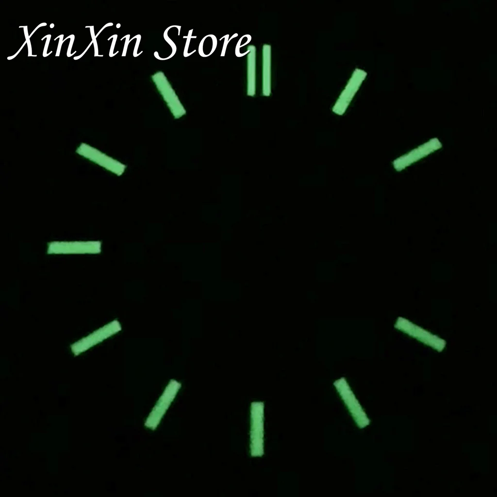 28.5MM Sunburst Watch Dial High Quality Green Luminous Watch Faces Modified Watch Accessories For NH35 NH36 4R 7S Movement