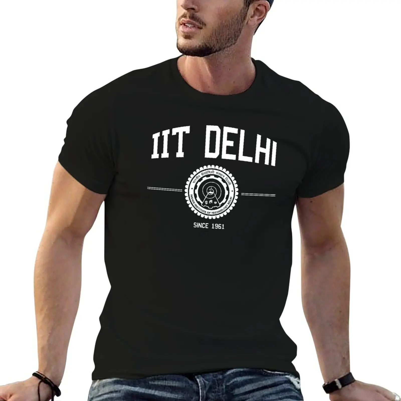 Футболка IIT Delhi Alumini Alma Mater Indian Desi Design, мужские футболки, футболка с рисунком аниме, футболка