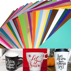 Permanent Self Adhesive Vinyl Colors Multicolor Adhesive Craft For Decor Sticker Design Cup Handmade Glass For Cutting Machines