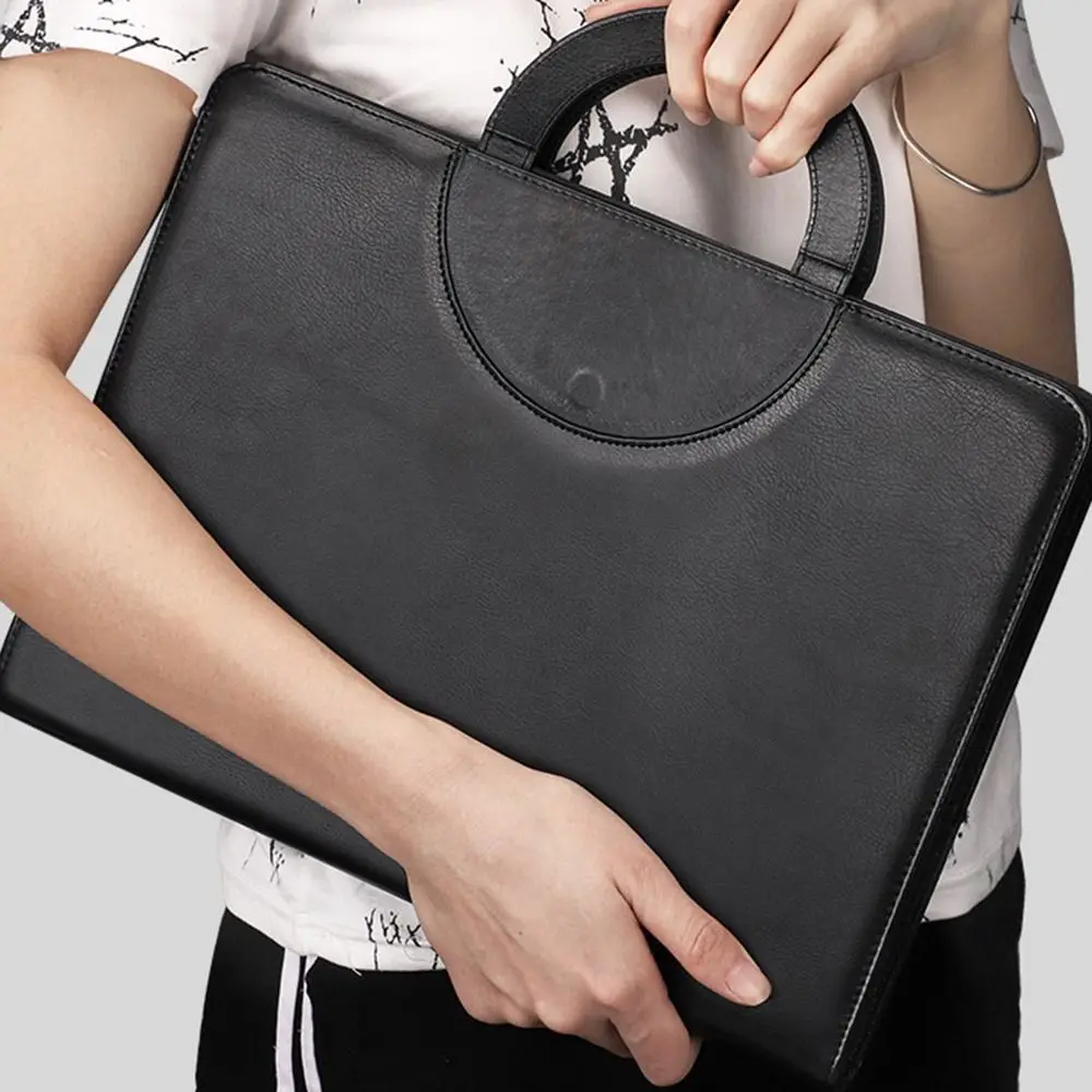 pu-leather-a4-clipboard-folder-stationery-multifunctional-contract-file-folders-portable-writing-pads-business-folder-briefcase