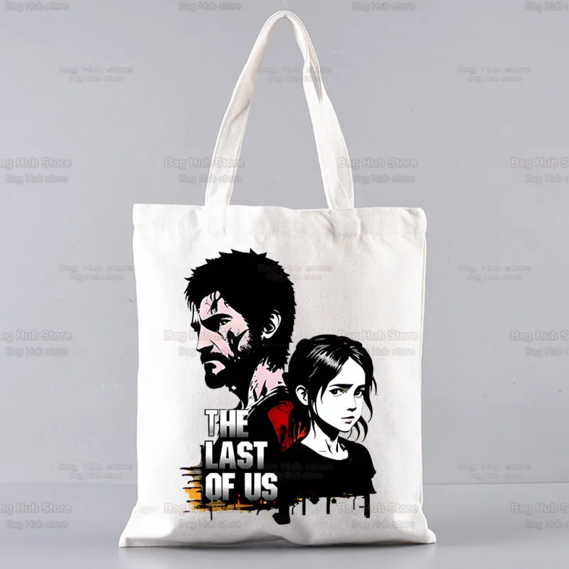 The Last Of Us Shopping Bag Women Handbag Shoulder Bag Ladies Shopper Canvas Bag Commute Large Capacity School Tote Bag