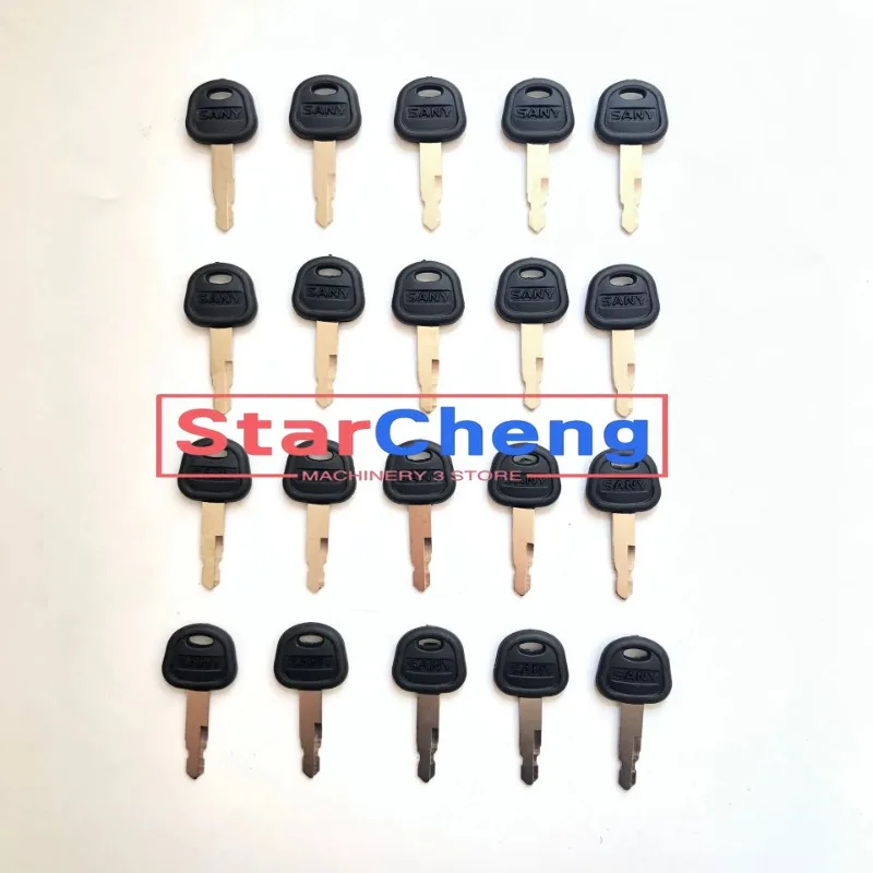 

Higher Quality for Sany Excavator Bulldozer Loader Heavy Equipment Key 20pcs Ignition Keys Engine Accessories