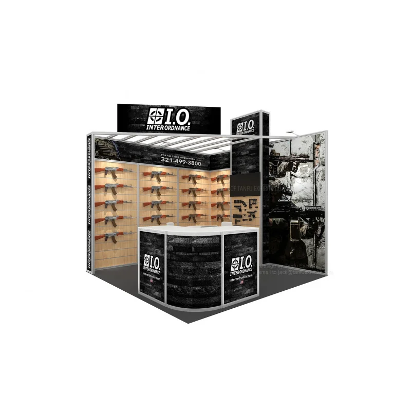 custom.10x10 Easy to Install Exhibition Tradeshow Display Stand With Slatwall