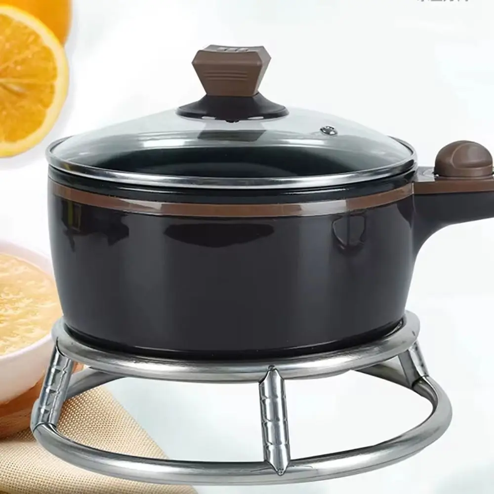 1Pcs New Round Bottom Wok Rack Kitchen Supplies Stainless Steel Pot Mat 23/26/29cm Universal Cookware Ring