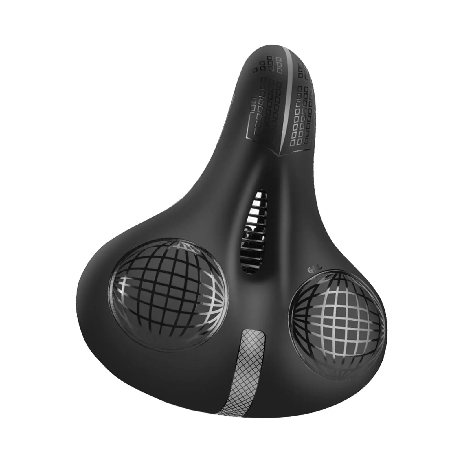 

Bicycle Saddle, Bicycle Seat for Men and Women, Comfortable Soft Gel Bicycle Saddle, Waterproof Breathable with Reflector
