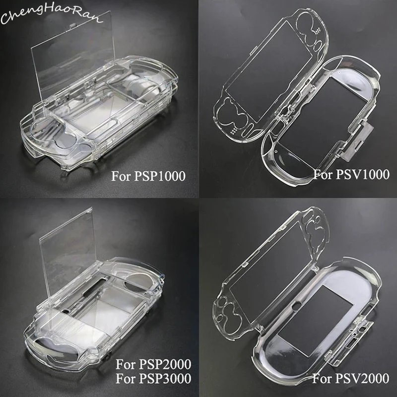 

Clear Hard Carry Cover Crystal Case For PSP 1000 2000 3000 Transparent Protective Shell For PSV 2000 1000