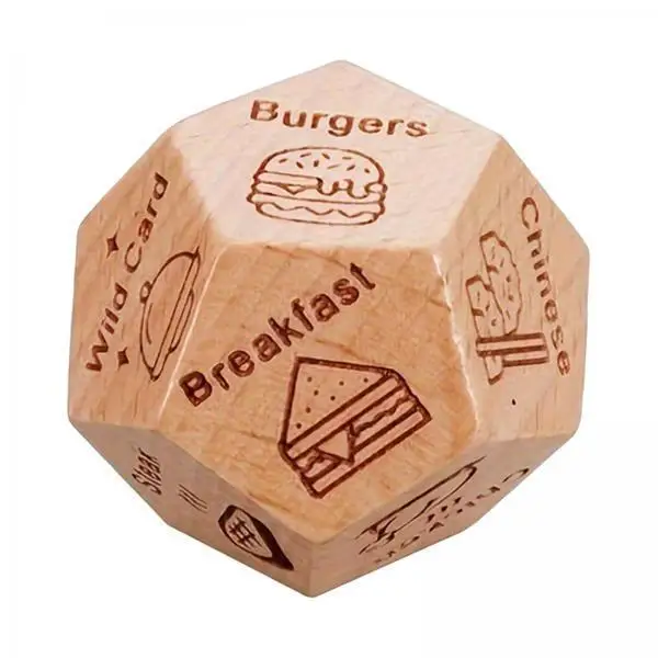 

Valentine Date Night Dice Wooden Decider Box for Couples Gift Idea Birthday Honeymoon Christmas for Husband Wife