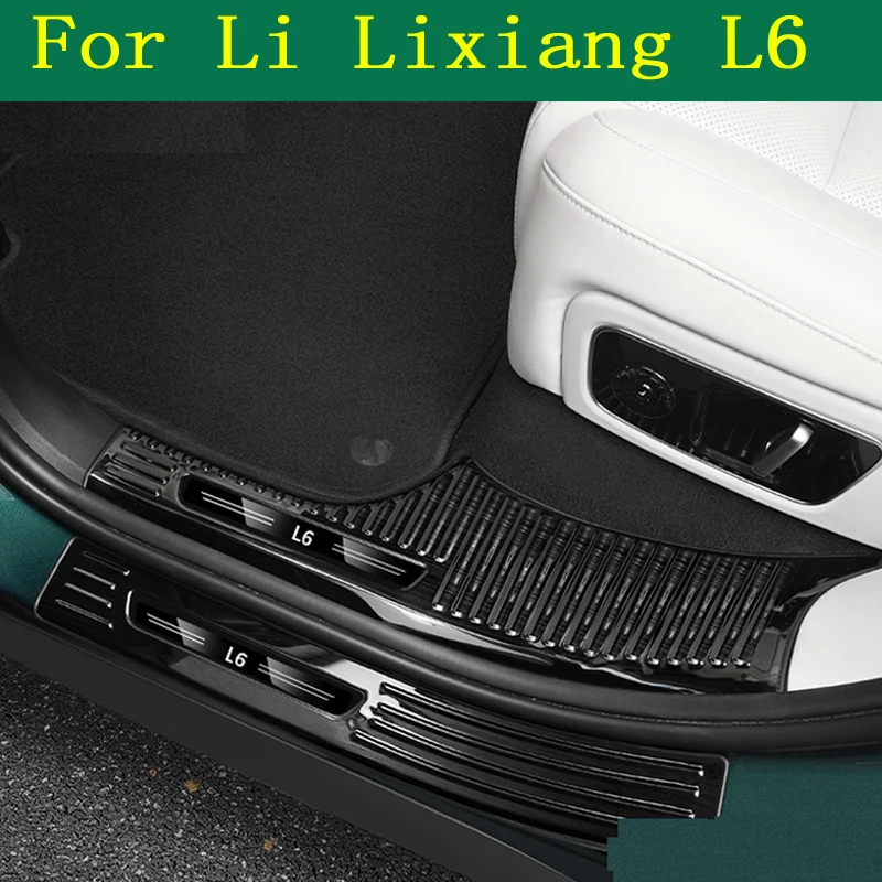 

Car Styling Door Sill Strip For Li Lixiang L6 2024 Stainless Steel Scuff Plate Peda Pedal Cover Stickers Auto Accessories