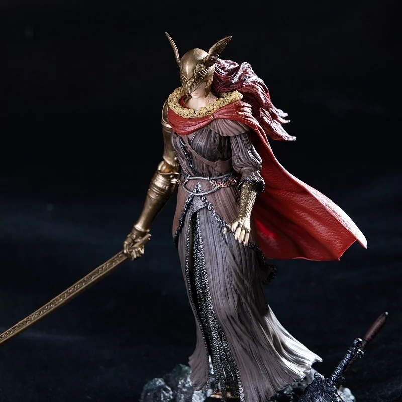 24cm Elden Ring Figure Collectible Statue Valkyrie Malenia Blade Of Miquella Gold Mask Edition Pvc Game Merch  Kids Toys Gifts