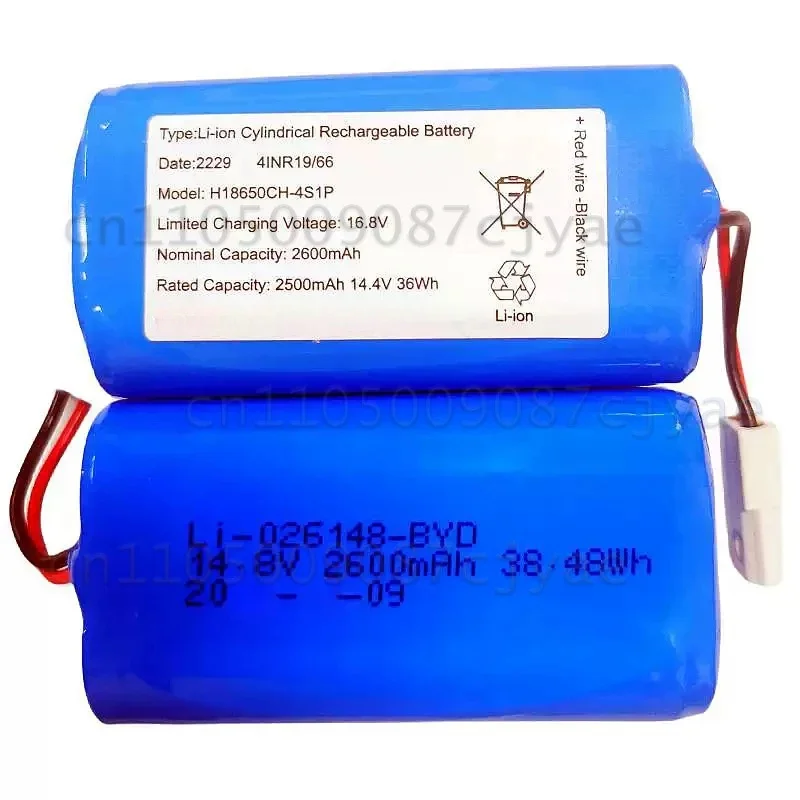 Long Lasting Robot Vacuum Battery H18650CH-4S1P BYD Cell for Xiaomi G1 Puppy R30 R35 Replacement Pack