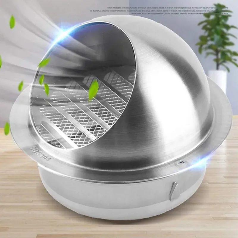 Stainless Steel Wall Ceiling Air Vent Ducting Ventilation Grilles 100mm Home Office Air Vent