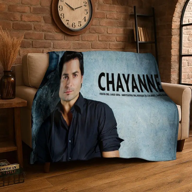 Latin Pop Chayanne Puerto Rican Flannel Blanket,Ultra Soft Warm Plush Throw for Home Bedroom Bed Sofa Cover Office Picnic gift