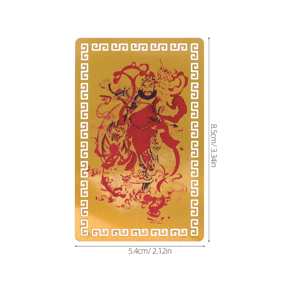 2 قطعة بطاقة تاي سوي الصينية تميمة معدنية فنغ شوي ديكور المنزل حماية الثروة النمط التقليدي الديكورات المحظوظة 2025