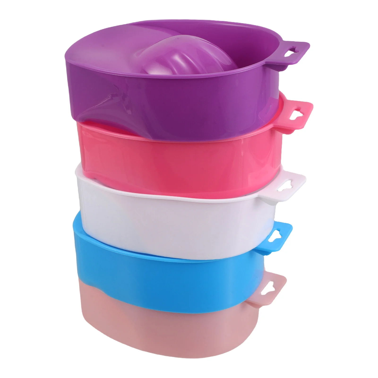 

5 шт., чаша для замачивания маникюра, прозрачная ванна для удаления ногтей, эргономичный дизайн для профессиональных принадлежностей для ногтей, спа-маникюрный инструмент