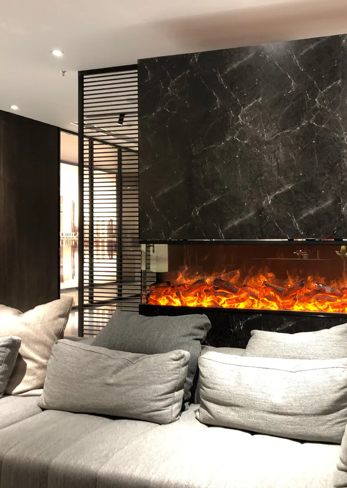 Electric Fireplace Built-In Household Hotel Use High Quality Cheap 1200mm Artificial Heaters Realistic Multicolor Flame LED