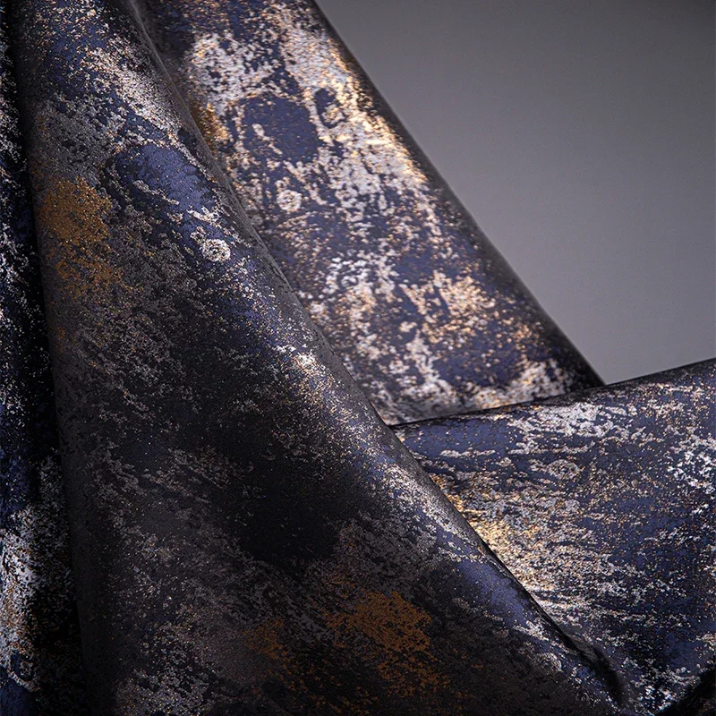 

Vintage Gilded Fabric Jacquard Hot Stamping Bright Silk Fabric DIY Cheongsam Jacket Han Clothing Sewing Creative Designer Fabric