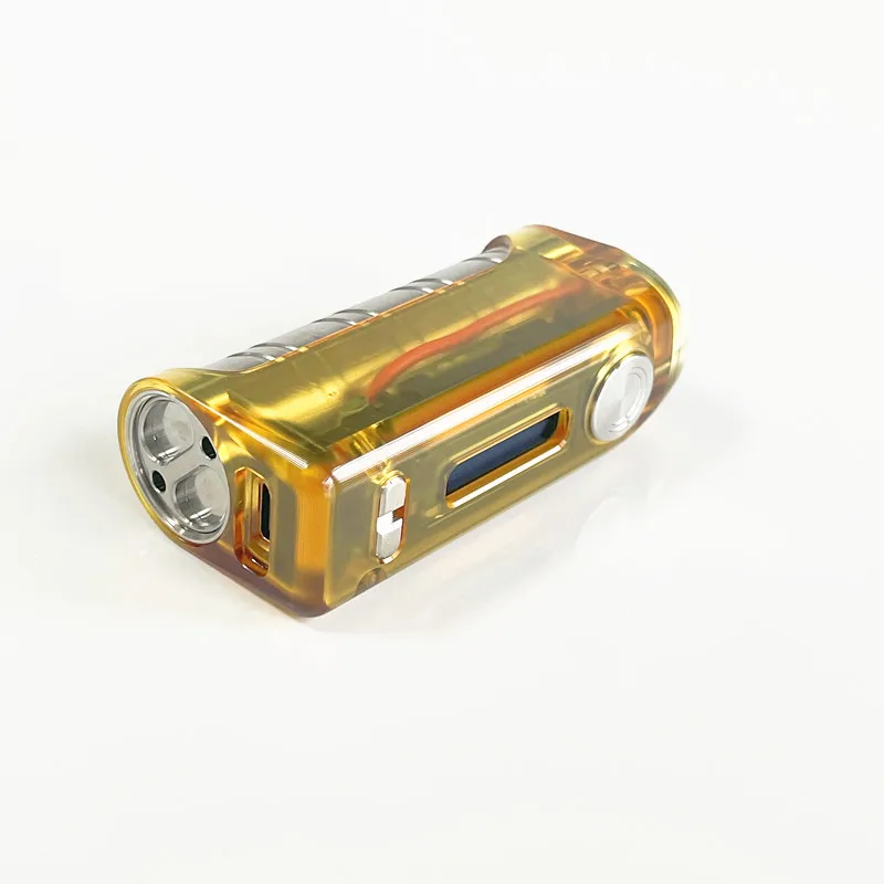 صندوق ستراتوم Mod Stratum V6S Style DNA 60C أصلي Chipest VW Box Mod أسود غير لامع POM/Peek/Ultem/ألومنيوم عالي الجودة