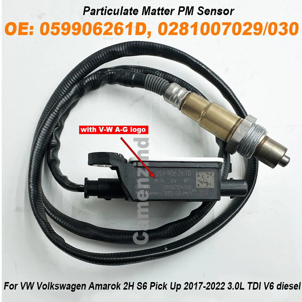 

НОВЫЙ 059906261D 0281007029 0281007030 Датчик частиц PM для VW Amarok 17-22 2,0 3,0 Transporter DIESEL 059906261B