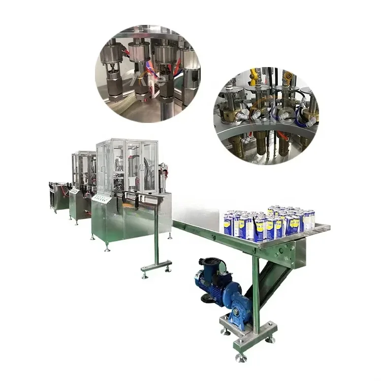 Universal Foaming Cleaner Spray Production Equipment Dashboard Spray Starch Aerosol Machine Production Line