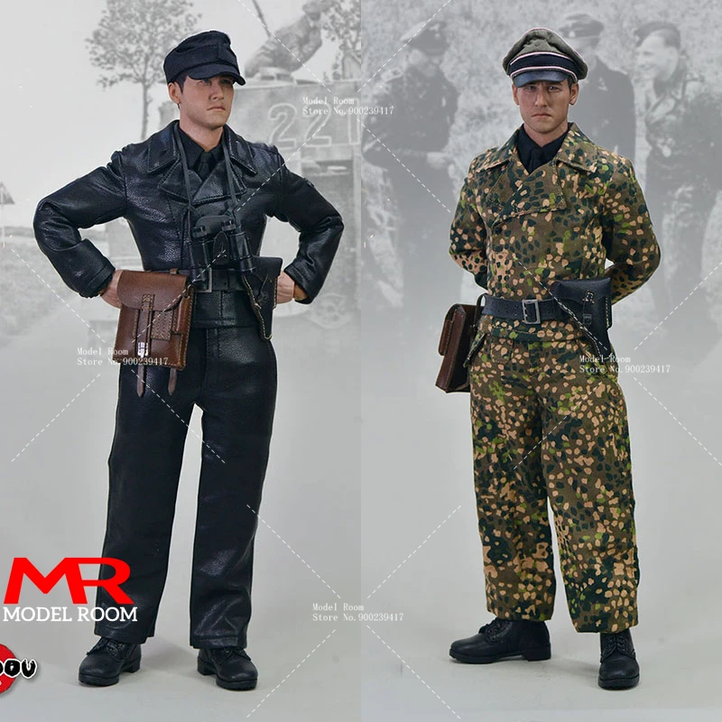 

UJINDOU UD9027 1/6 WWII Panzer Officer Action Figure 12'' Male Soldier Action Figurine Model Toy for Collection