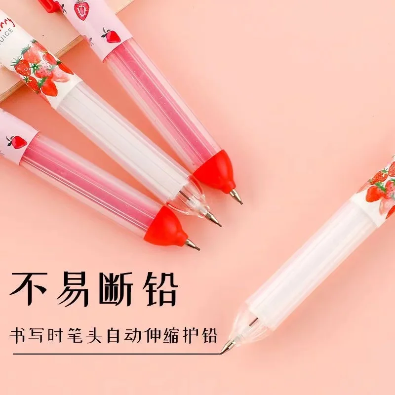 Aesthetic kawaii stationery supplies drawing useful back to school supplies Strawberry mechanical pencil cute pencils