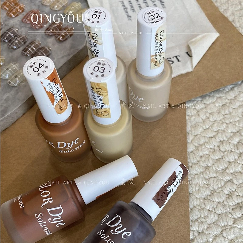 

12-цветный набор акварельных жидкостей для дизайна ногтей, набор градиентных мраморных чернил, формула для конфетных цветов, салонный набор гелей для ногтей для профессионального использования