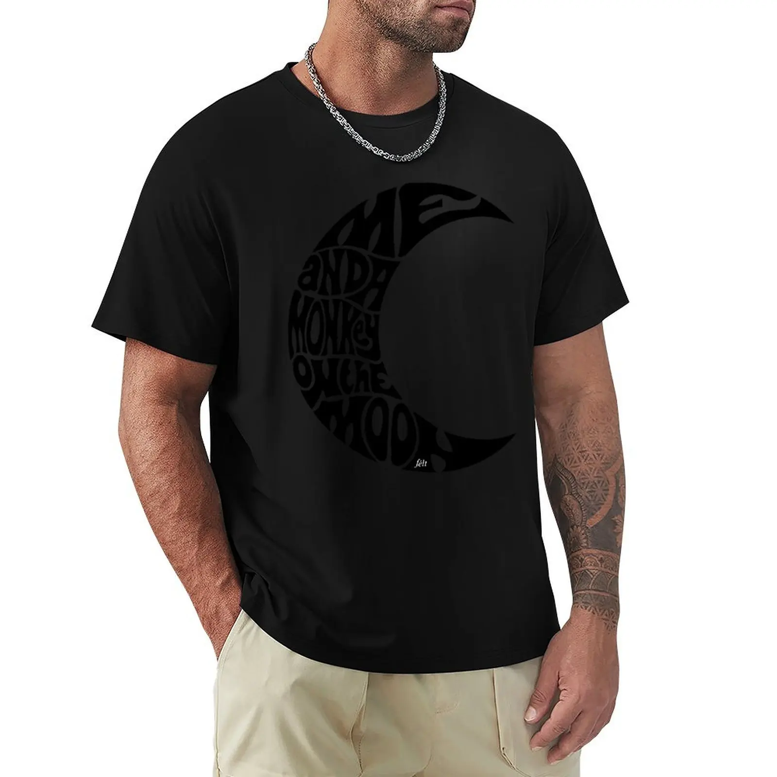 

Felt - Me And A Monkey On The Moon T-Shirt boys whites anime stuff customs design your own luxury designer mens graphic t-shirts