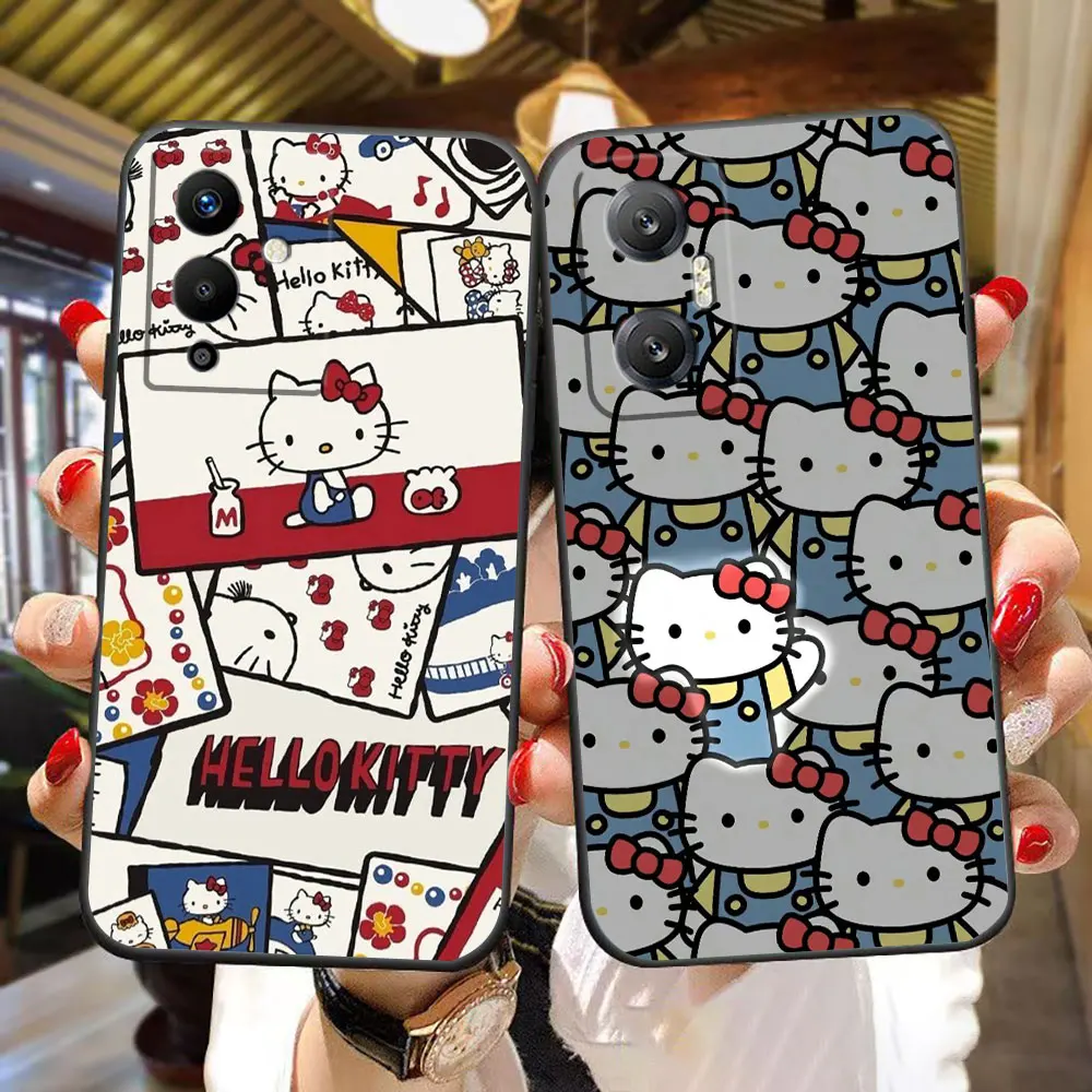 Cute Hello K-Kitty Phone Case For Infinix NOTE 40 30 12 G96 11 10 VIP PRO HOT 30 30I 20 20S 20I 10 10S 10I PLAY Case Funda Shell