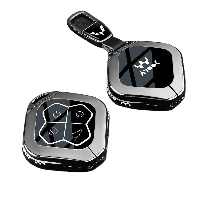 

Zinc Alloy Key Fob Cover for 2026 Wuling Aishang, Premium Luxury Metal Case Shell with Keychain, Anti-Drop & Scratch Proof